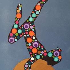Yoga art geschilderd door 