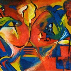 A la Kandinsky geschilderd door 