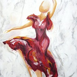Flamenco geschilderd door 