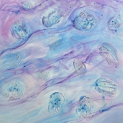 Kosmische dans 2025 geschilderd door 