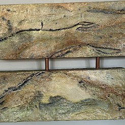 Abstract landschap geschilderd door 