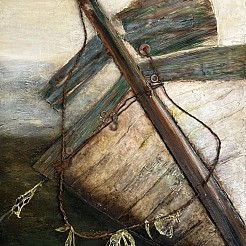 Scheepswrak Camaret sur Mer geschilderd door 