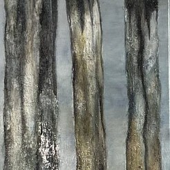 Strandpalen geschilderd door 