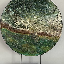 Abstract landschap geschilderd door 