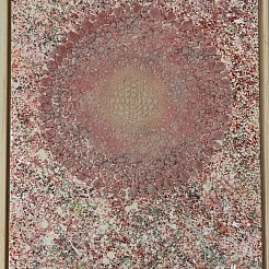 Flower dots geschilderd door 