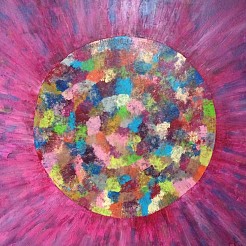 Colorfull flower geschilderd door 