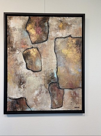 Stone Art 1 geschilderd door Imke de Vries