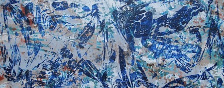 Deep Blue geschilderd door Marion Buijink