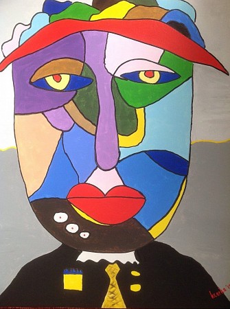 Clowntje geschilderd door Rene Klerks