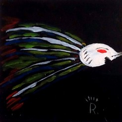 Vreemde vogel geschilderd door 