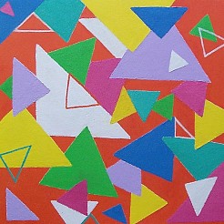 Abstract geometrisch spel 1 geschilderd door 