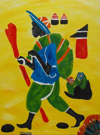 L'Afrique geschilderd door Nelly Biessen