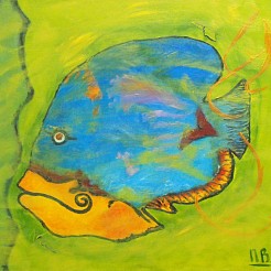 Fish geschilderd door 