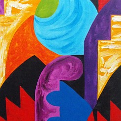 Deco abstract geschilderd door 