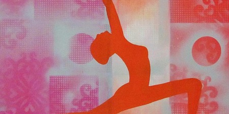 Yoga art 8 geschilderd door Marianne Klaassen