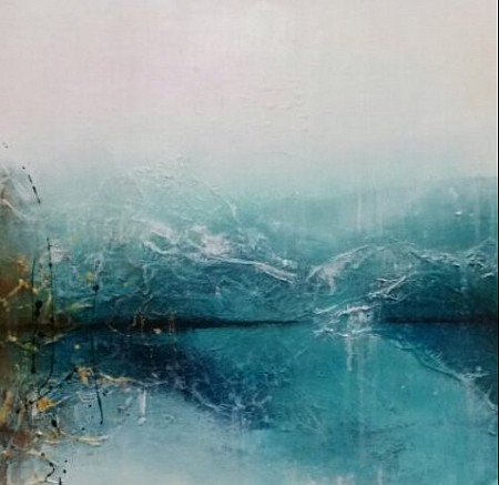 No river too deep geschilderd door Lian de Zwaan