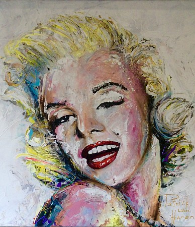 Marilyn Monroe geschilderd door Patrick van Haren