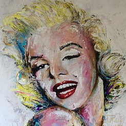 Marilyn Monroe geschilderd door 