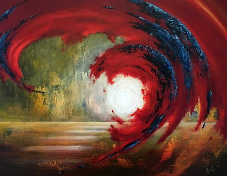 If I was a Storm II geschilderd door Herold Boertjens