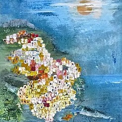 Cinque Terre, Italie geschilderd door 