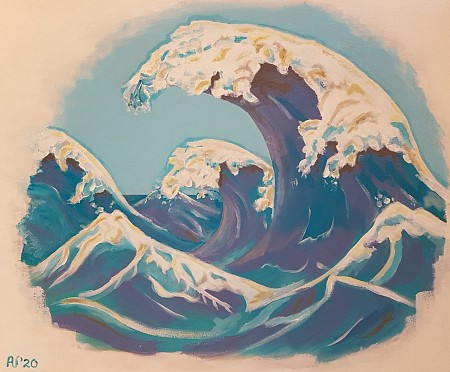 Umi Arashi (zeestorm) geschilderd door Mimpi-ARt