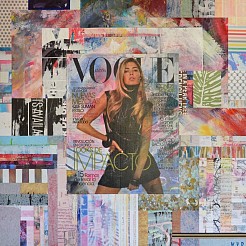 Vogue Doutzen geschilderd door 