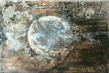 Blue planet geschilderd door Diney-Art