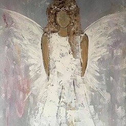Angel of trust geschilderd door 
