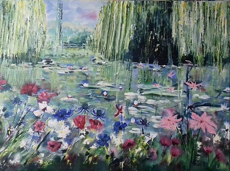 Monet. Tuinen van Giverny geschilderd door Loes Loe-sei Beks