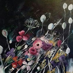Wilde bloemen (2) geschilderd door 