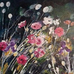 Wilde bloemen (3) geschilderd door 