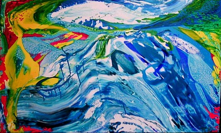 Gletsjer geschilderd door Kuhlmann Kunst