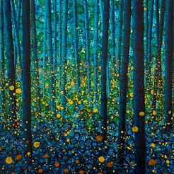 Fireflies geschilderd door 