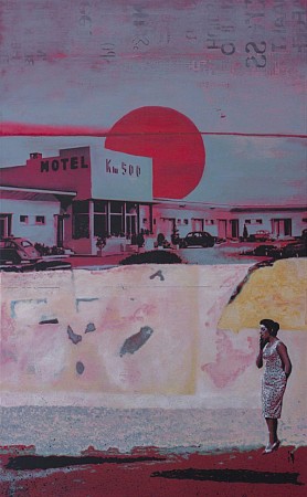 Motel 500 geschilderd door Db Waterman
