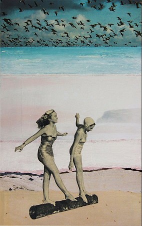 Beach girls geschilderd door Db Waterman