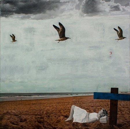 Grey summer breeze geschilderd door Db Waterman