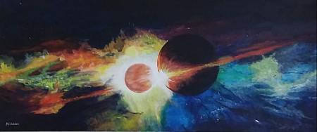Universum geschilderd door Jgbartgallery 