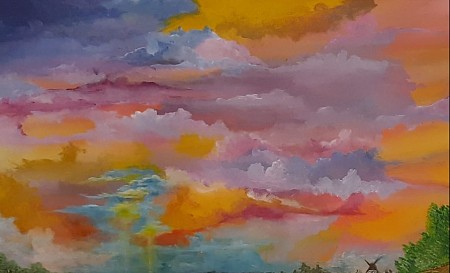 Wolken geschilderd door Jgbartgallery 