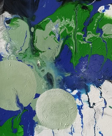 Flow of Earth geschilderd door Ria Wiendels