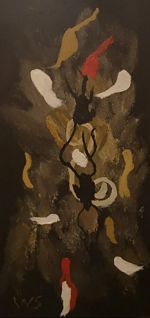 Abstract geschilderd door William Stegink