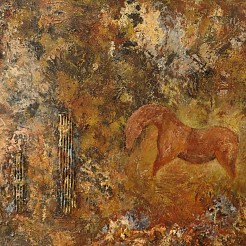 Paardje geschilderd door 