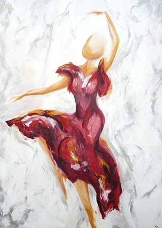 Flamenco geschilderd door Living Arts