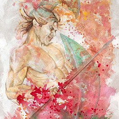 Ares geschilderd door 