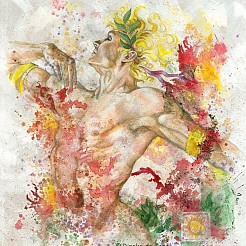 Dancing Apollo geschilderd door 