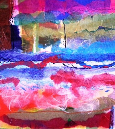 Paessaggio geschilderd door Rosita de Vree