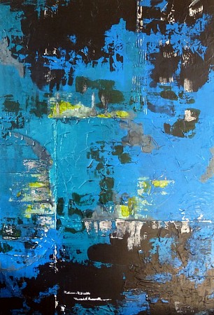 Blue Fantasy geschilderd door Judy Bakker