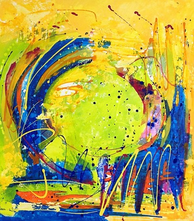Spring geschilderd door Jolanda van  Hattum