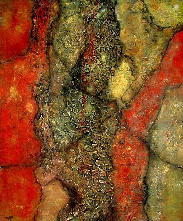 Petrified colors II geschilderd door Ali Kleinhuis